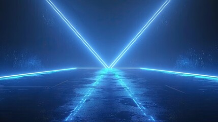 Neon light design with a textured surface.