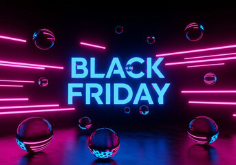 modern black friday sale banner with 50 percent off special discount promotion background