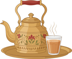 Rajwadi Chai Tea with Kettle 