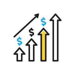 Multi color icon for efficiently