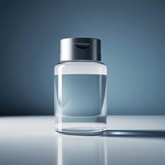 Clean beauty product bottle awaits your custom label design for vibrant modern branding solutions now