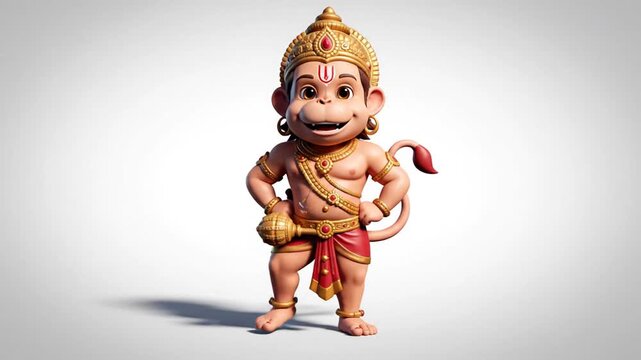 Animated cartoon monkey character showcase with different poses and expressions