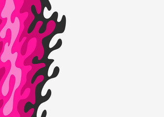 Abstract background with cute gradient melting line pattern and with some copy space area