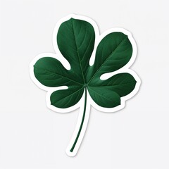 Lush green tropical plant leaf nature element sticker graphic