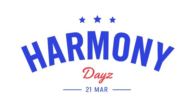 Harmony dayz 21 mag arch text with stars and celebration