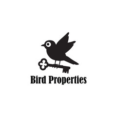 Bird Properties Logo Vector Simple