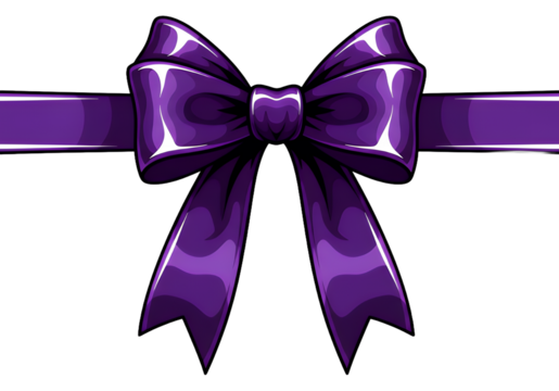 Elegant purple ribbon and bow for stylish gifts, celebrations, and sophisticated designs, perfect for adding a touch of luxury to any occasion