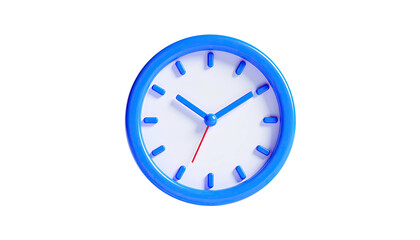 Blue-framed clock displays 1010 against a black background