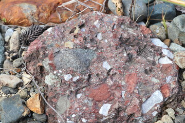 岡山県高梁市川上町　成羽川　成羽五色石