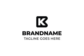 Obraz premium Letters BK or KB Monogram Logo, suitable for any business with BK KB initials