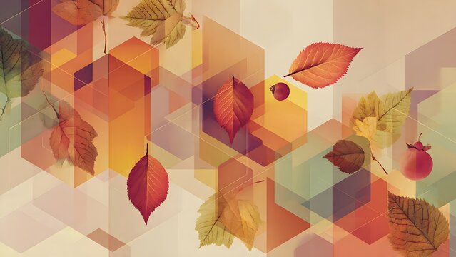 Abstract geometric background featuring textured  minimalist winter color theme.