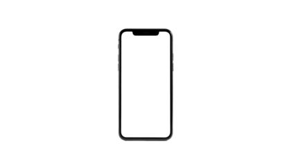 Phone with edge-to-edge screen against black background