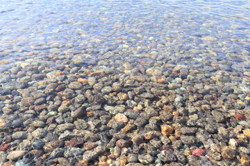 兵庫県赤穂市坂坂越　坂越湾の砂利浜