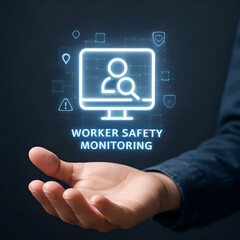 Worker safety monitoring system with digital interface