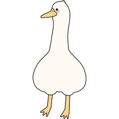 Cute Goose hand drawn illustration