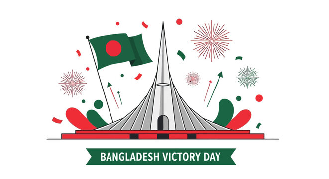 Bangladesh Victory Day Celebration A Vibrant Illustration of National Pride and Heritage