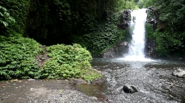 Gitgit waterfall in Buleleng regency of Bali