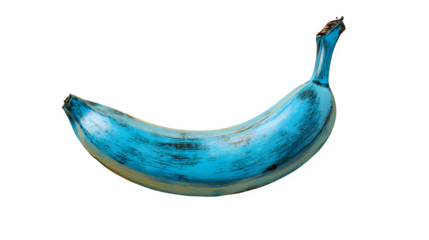 Blue Banana, isolated on transparent background