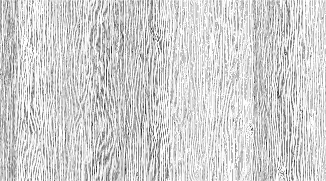 Black and white hand drawn wood grain texture background vector