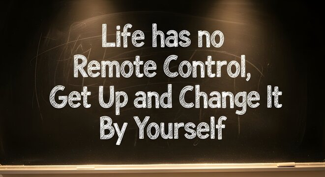 Motivational School Chalkboard With Teacher’s Handwriting