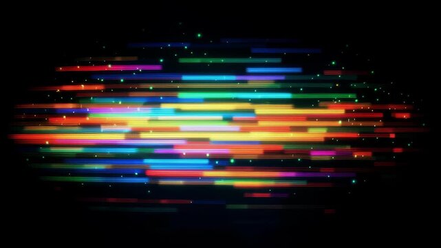 Scratch effect VCR video backgrounds featuring electronic signal glitches, pixel generation, and old school nostalgia on stripes, nostalgia