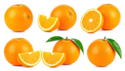 Fresh and Juicy Oranges - A Vibrant Collection of Citrus Fruit.