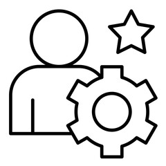 Expertise Line Style Icon