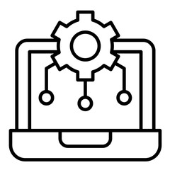 Technology Line Style Icon