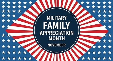 Military Family Appreciation Month November Diamond Design
