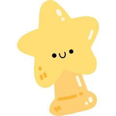 Cute christmas star hand drawn