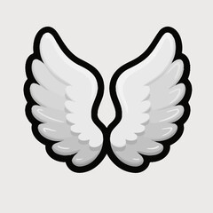 wings, angel, feather, heaven, guardian, angelic, holy, purity, spirit, celestial, divine, fantasy, protection, faith, grace, serenity, flight, white, emblem, illustration, vector, design, spiritual, 