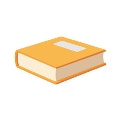 Transparent vector image png of a yellow book.ai