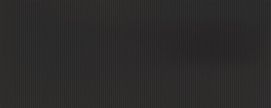 Panorama of Black Corrugated metal background and texture surface or galvanize steel