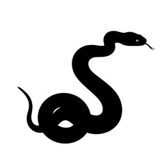 Naklejka premium Snake outline drawing