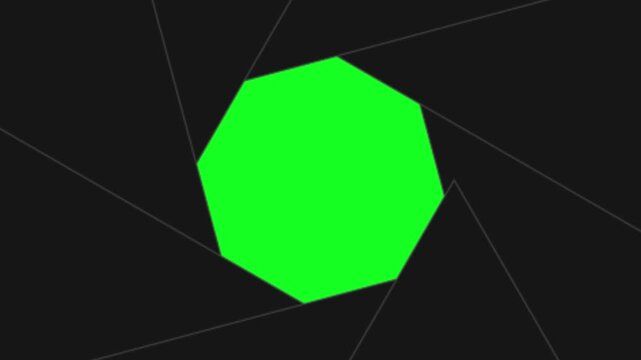 カメラのシャッターアニメーション（クロマキー）