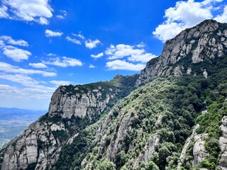 mountain landscape with blue sky