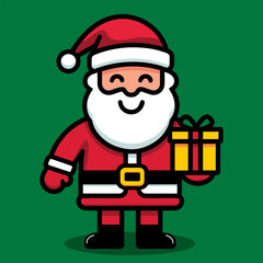 santa claus cartoon illustration for christmas season celebration