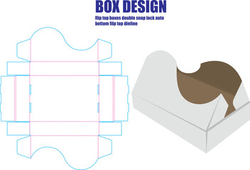 Packaging Box Die Cut with Template 