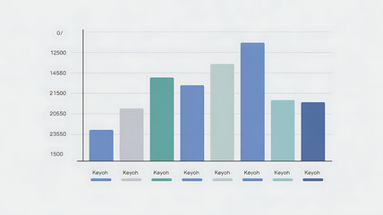 Dynamic bar graph showcasing business growth and market trends, a visually engaging representation of data analysis and financial performance, perfect for presentations and reports