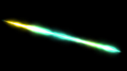 Abstract blurred magic laser . Stripes space flowing and vibrant dynamic, fiery color gradients on a black background. Led energy design featuring vibrant fiery color.