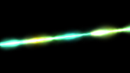 Abstract blurred magic laser . Stripes space flowing and vibrant dynamic, fiery color gradients on a black background. Led energy design featuring vibrant fiery color.