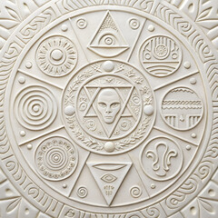 alien hieroglyphics on isolated white background png