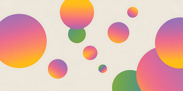 Modern vibrant gradient circles floating in a smooth layout create a visually stunning background perfect for contemporary branding or eye catching presentation designs, a dynamic abstract backdrop