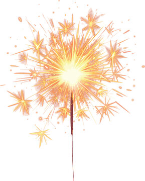 Bengal fire set drawing Birthday clip art festive greeting cards hands holding sparkler. Small firework on stick Happy New Year party invitation firework illustration Magic wand accessory colorful art
