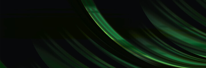 Obraz premium Dark Green vector glossy bokeh pattern. A vague abstract illustration with gradient. A new texture for your design.
