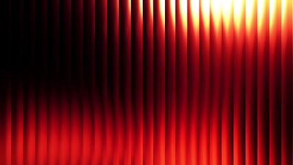 Abstract glowing vertical lines creating dynamic fiery glass pattern illustration