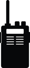 Walkie Talkie Silhouette – Two-Way Radio Vector Icon