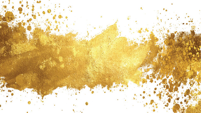 Gold Glitter Brush Stroke Golden glitter grunge brush stroke, gold glitter paint brush stroke banner Gold glitter swash shiny stroke shape, luxury party brush, element vector design on transparent 