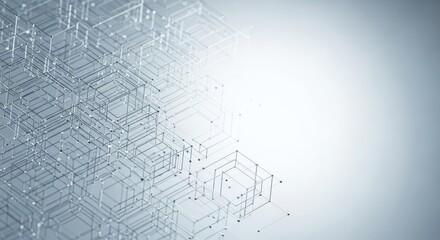 Abstract Network of Interconnected Geometric Structures