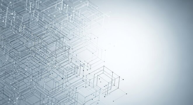Abstract Network of Interconnected Geometric Structures